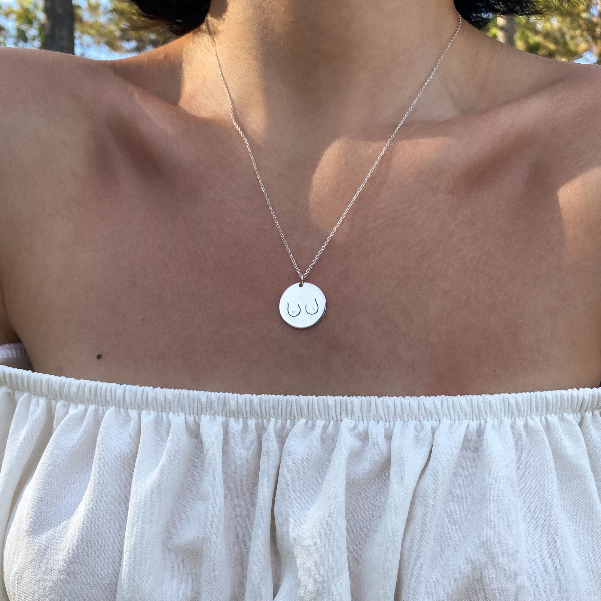 Never Give Up Necklace | Boobies