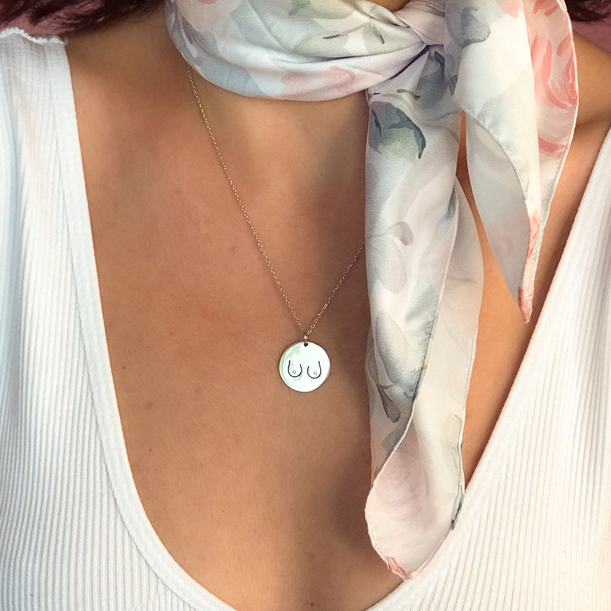 Never Give Up Necklace | Boobies