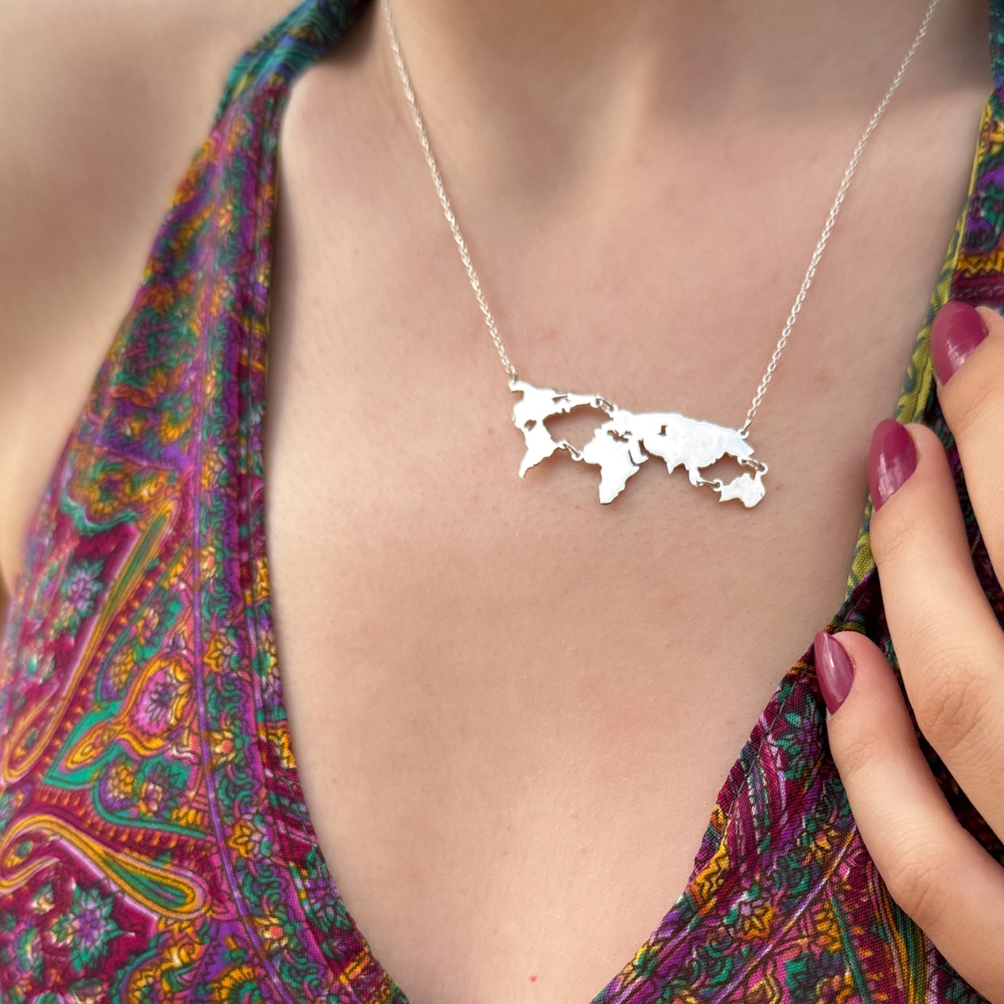 Pale Blue Dot Necklace